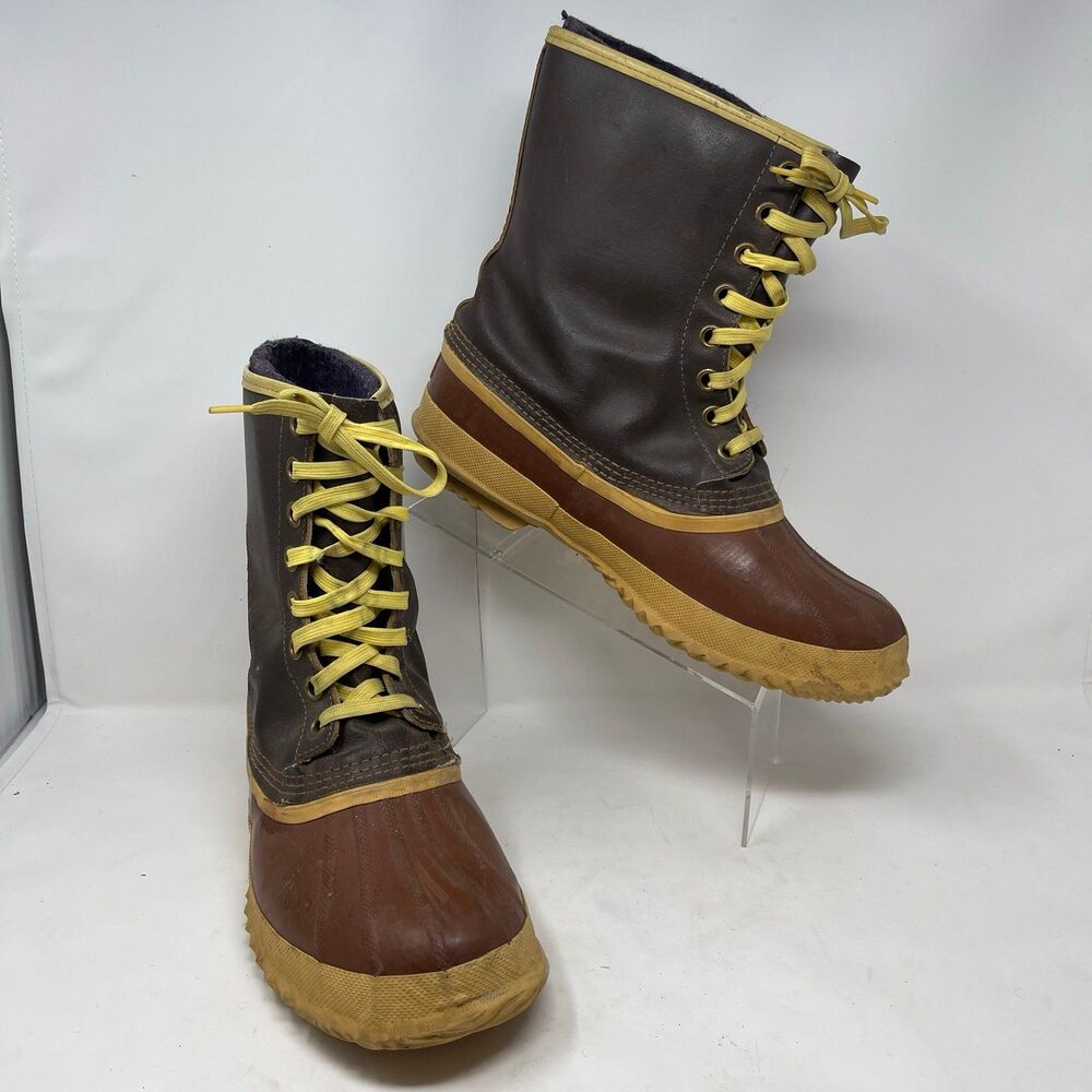 Sorel Kaufman Arctic Pac Men’s Wool Lined Tan Leather Boots 11